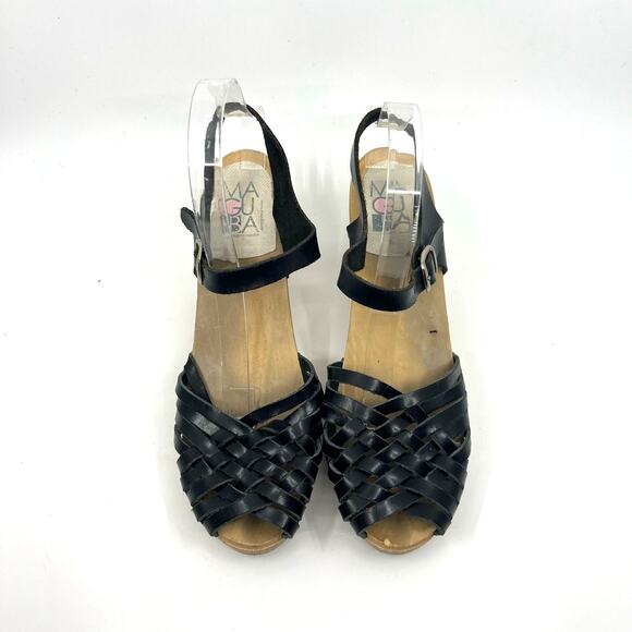 Maguba Black Clog Sandals Women's 10 US - Picture 5 of 10